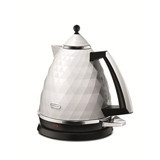 Delonghi KBJ2001.BK Çelik 1.7 lt 2000 W Işıklı Retro Beyaz Kettle