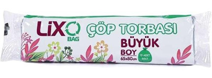 Lixo Büyük Boy 65x80 cm 5x10 Adet Çöp Poşeti