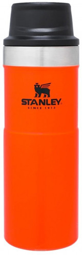 Stanley Classic Trigger-Action Travel Paslanmaz Çelik 470 ml Bardak Termos Turuncu