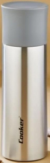 Cooker CKR-2056 Paslanmaz Çelik 400 ml Outdoor Termos Gri