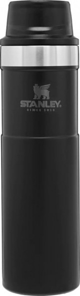 Stanley Klasik Trigger-Action Paslanmaz Çelik 590 ml Bardak Termos Siyah