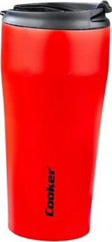 Cooker CKR-2049 Paslanmaz Çelik 400 ml Bardak Termos Kırmızı
