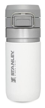 Stanley Go Quick Flip Water Bottle Paslanmaz Çelik 470 ml Outdoor Termos Beyaz