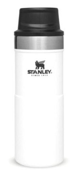 Stanley Klasik Trigger-Action Paslanmaz Çelik 350 ml Bardak Termos Beyaz