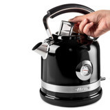 Ariete Moderna Çelik 1.7 lt 2000 W Işıklı Retro Siyah Kettle