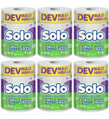Solo Dev 6'lı Rulo Kağıt Havlu