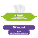 Actual 50 Yaprak Vücut Temizleme Mendili