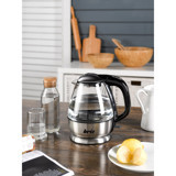 Briz BR711 Paslanmaz Çelik 1.5 lt 2200 W Işıklı Modern Şeffaf Kettle