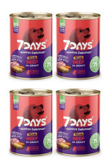 7Days Always Delicious Sığır Etli Yavru Yaş Köpek Maması 415 gr 4'lü