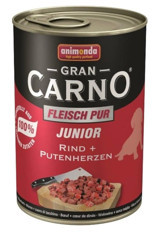 Animonda Gran Carno Sığır Etli-Yürek Yavru Yaş Köpek Maması 400 gr
