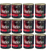 Reflex Kuzu Etli Yetişkin Yaş Köpek Maması 400 gr 12'li