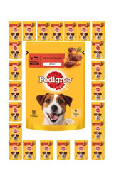 Pedigree Sığır Etli Yetişkin Yaş Köpek Maması 100 gr 24'lü