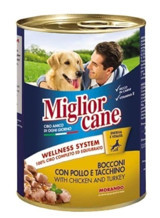 Miglior Cane Hindili-Tavuklu Yaş Köpek Maması 405 gr