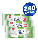 Solo Tüm Yüzeyler XL 80 Yaprak 3'lü Paket Islak Havlu