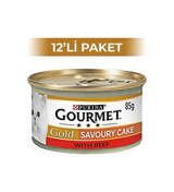 Gourmet Gold Sığır Eti Yetişkin Yaş Kedi Maması 12x85 gr