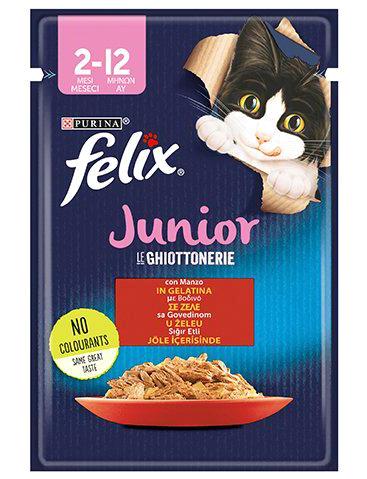 Felix Sığır Eti Yavru Yaş Kedi Maması 85 gr