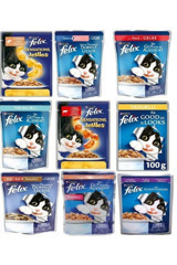 Felix Karışık Yetişkin Yaş Kedi Maması 28x85 gr
