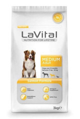 La Vital Somonlu Orta Irk Yetişkin Kuru Köpek Maması 3 kg