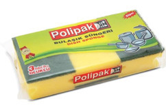 Polipak Oluklu Bulaşık Süngeri 3'lü