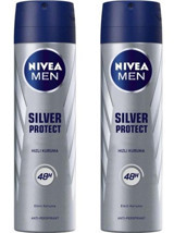Nivea Sprey Silver Protect Sprey Erkek Deodorant 2x150 ml