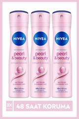 Nivea Pearl & Beauty Sprey Kadın Deodorant 3x150 ml