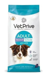 Vet Prive Kuzu Etli Orta Irk Yetişkin Kuru Köpek Maması 14 kg