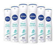 Nivea Fresh Comfort Sprey Kadın Deodorant 6x150 ml
