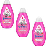 Johnson's Baby Kral Şakir Işıldayan Parlaklık Argan Yağlı Bebek Şampuanı 3x500 ml