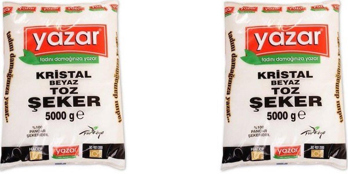 Yazar Kristal Toz Şeker 2x5 kg
