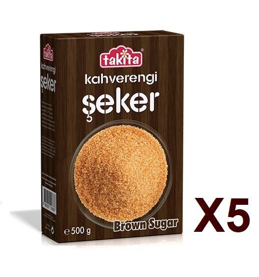 Takita Kahverengi Toz Şeker 5x500 gr