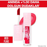Maybelline New York 004 Red Flag Dolgunlaştırıcı Dudak Parlatıcısı Kırmızı