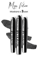 L'oréal Paris Mega Volume 24H Hacim Veren Siyah Maskara 3 Adet