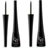Golden Rose Mat Siyah İnce Uçlu Likit Eyeliner 2 Adet