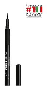 Deborah 24 Ore Extra Suya Dayanıklı Mat Siyah Kalıcı İnce Uçlu Kalem Eyeliner