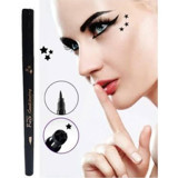 Rose Yıldız Desenli Çift Taraflı Siyah Kalın Uçlu Kalem Eyeliner