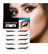 Lesvip'S Sticker Çift Taraflı Glitter Siyah İnce-Kalın Uçlu Kalem Eyeliner