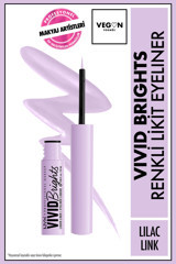 Nyx Vivid Brights Mat Lilac Link Kalıcı İnce Uçlu Likit Eyeliner