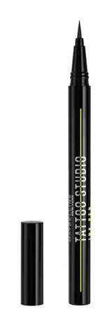 Maybelline New York Tattoo Liner Suya Dayanıklı Mat Jet Black İnce Uçlu Likit Eyeliner