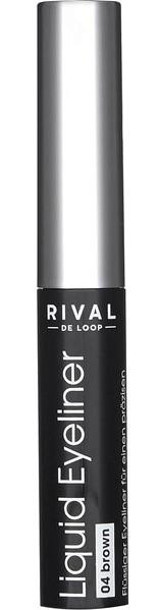 Rival De Loop No:04 Mat Kahverengi İnce Uçlu Likit Eyeliner