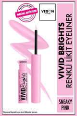 Nyx Vivid Brights Mat Sneaky Pink Kalıcı İnce Uçlu Likit Eyeliner