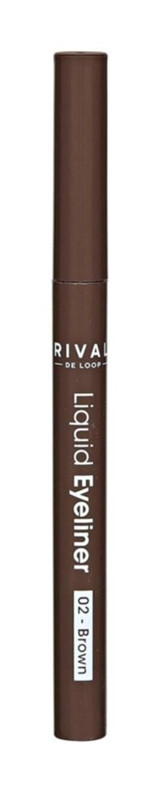 Rival De Loop No:02 Suya Dayanıklı Mat Kahverengi Kalıcı İnce Uçlu Kalem Eyeliner
