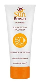 Sun Brown 50 Faktör Yüz İçin Bronzlaştırıcı Krem 75 ml