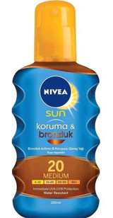 Nivea F20 Vücut İçin Bronzlaştırıcı Yağ 200 ml