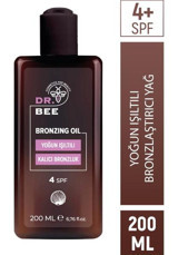 Dr.Bee Hindistan Cevizi Yağı-Kakao Yağı 4 Faktör Vücut İçin Bronzlaştırıcı Yağ 200 ml