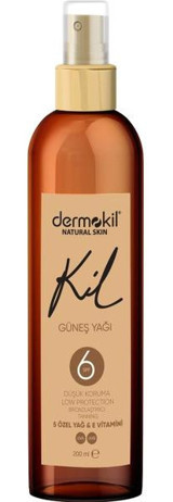 Dermokil 6 Faktör Vücut İçin Bronzlaştırıcı Yağ 200 ml