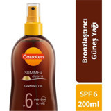 Carroten Summer Dreams 6 Faktör Vücut İçin Bronzlaştırıcı Yağ 200 ml