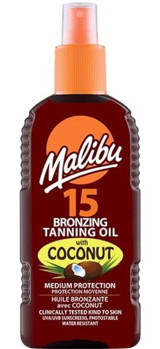 Malibu 15 Faktör Vücut İçin Bronzlaştırıcı Yağ 200 ml