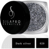 Silapro Cosmetics SP020 Jel Glitter Tekli Far Dark Silver