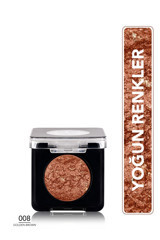 Flormar Baked 008 Toz Işıltılı Tekli Far Golden Brown
