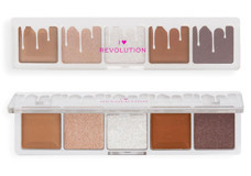 I Heart Revolutıon Mini Chocolate White Vanilla Toz Mat-Işıltılı Far Paleti Çok Renkli